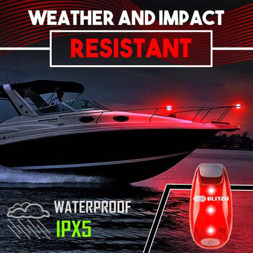 4 Pack LED Safety Light, Clip on Reflective Gear Lights for Walking at Night, Running, Jogging, High Visibility Strobe Light Accessories for Runners, Kids, Hiking, Kayak, Cycling, Camping, Boat Red