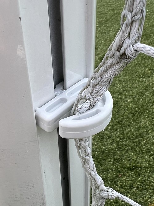 Soccer Goal Open Style Net Hooks, for Aluminium Soccer Goals with 8mm Or 12mm Channel Gap, Twist Fit Goal Fixings, Pack of 30