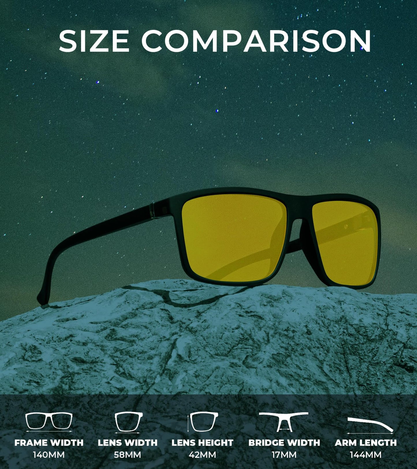 KALIYADI Polarized Sunglasses for Men and Women, Mens Sunglasses Polarized with UV Protection for Driving Fishing Golf (3 Packs)