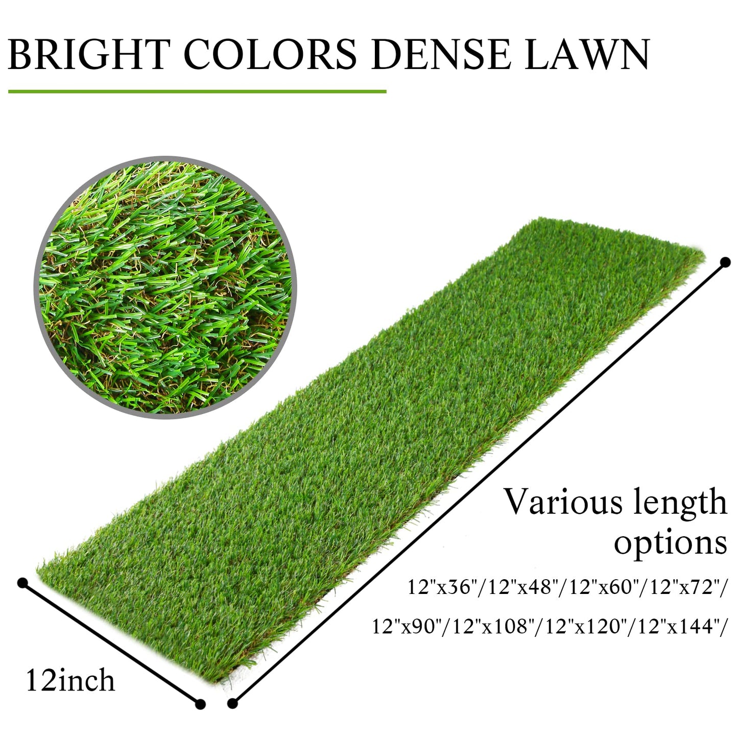 GLOBREEN Artificial Grass Table Runner 36 Inches for Golf Sport Themed Party Table Centerpiece Birthday Baby Shower