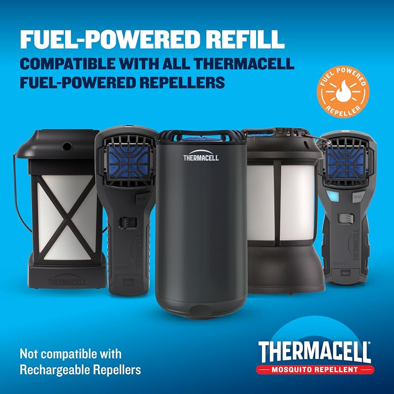 Thermacell 72-Hour Fuel-ZoneGuard Mosquito Refills—Includes 18 Mats + 6 Fuel Cartridges (Variation: 72 Hour)