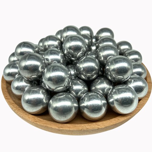 Alien Play 50 x 68 Caliber Self Defense Balls, Hard .68 Cal Aluminum Paintball Balls Fit for Byrna SD LE/TCR Salt Supply S2/Pistelle X-68, 7.3 Grams Solid Kinetic Rounds for Home Defense and Plinking