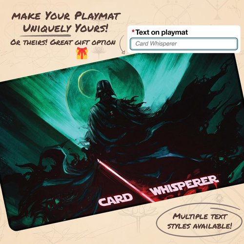 Paramint Dark Lord (Stitched) - MTG Playmat by Anato Finnstark - Compatible with Magic The Gathering Playmat - Play MTG, YuGiOh, TCG - Original Play Mat Art Designs & Accessories