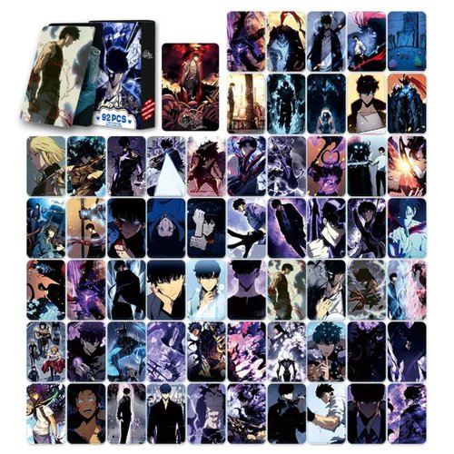 Solo Leveling Anime Lomo Cards, 92pcs Pack Collectible Cards