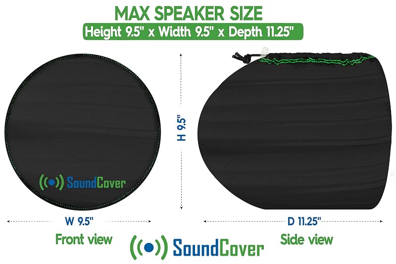 Medium Marine Wakeboard Tower Speaker Covers for 6.5" Round or 6x9" Oval Speakers - 210T Polyester, UV Coating