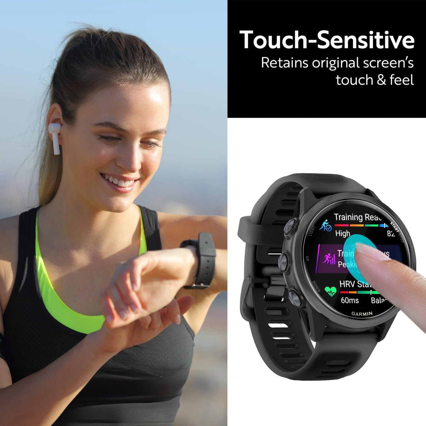 ArmorSuit 6 Pack for Garmin Forerunner 970 Screen Protector MilitaryShield HD Clear TPU Film - Made in USA