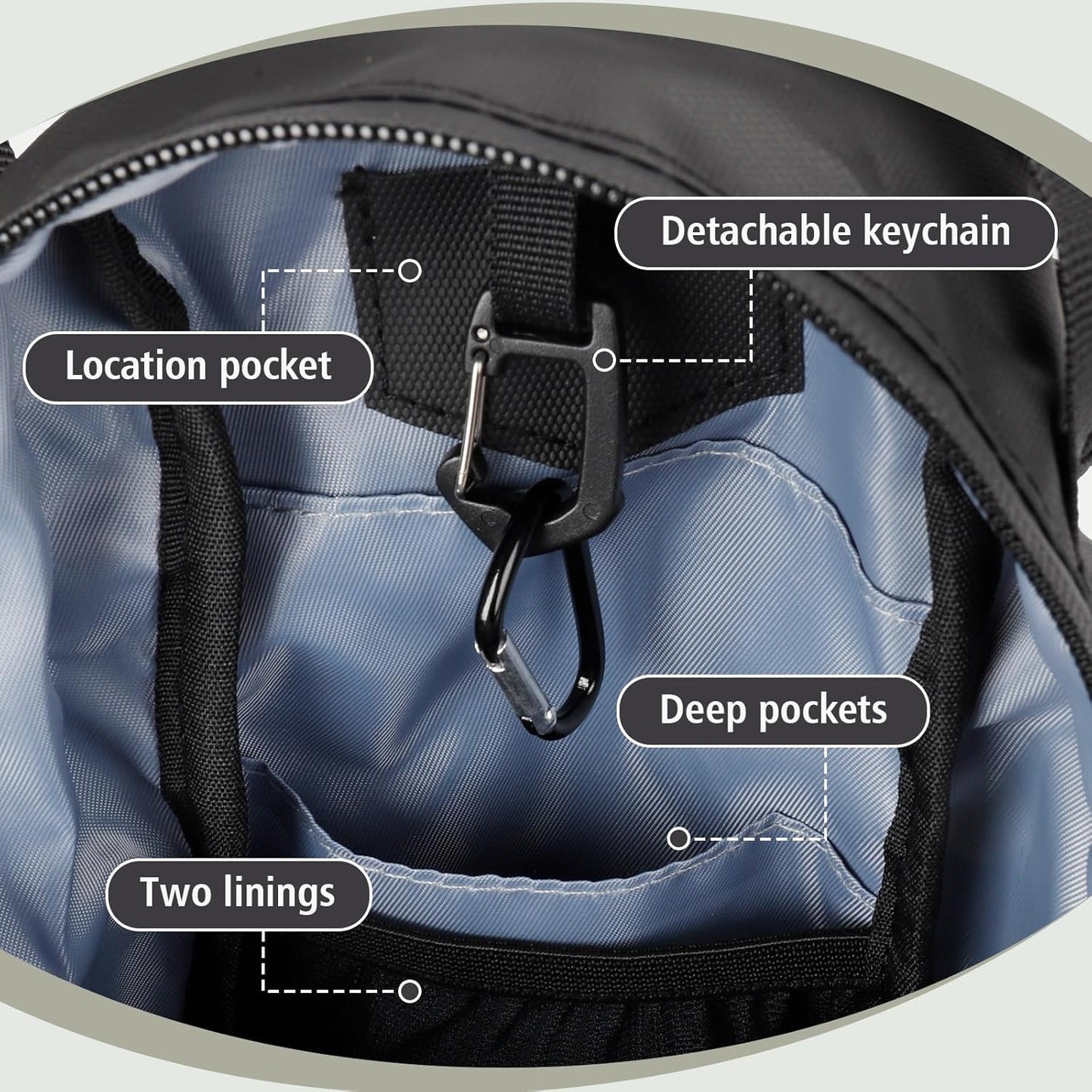 2-in-1 Unisex Magnetic Gym Bag, Suitable for Gym, Sports, Travel Magnetic Bag（Black）