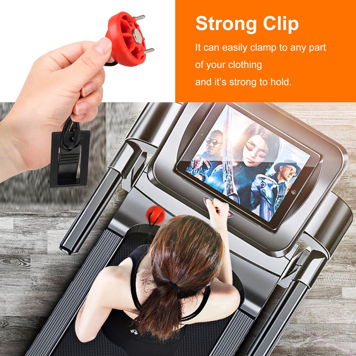 Treadmill Magnet Safety Key Compatible with Most of NordicTrack Proform Image Weslo Epic Golds Gym Freemotion and Healthrider Treadmills, Replacement Treadmill Magnet Security Lock