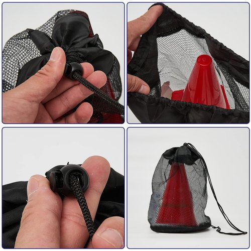 MIVERYEA Cones Sports for Kids Small Training Cones Set for Soccer Practice 24 Pack 7 Inch Agility Field Marker for Football Basketball Drills Plastic Baseball Cone
