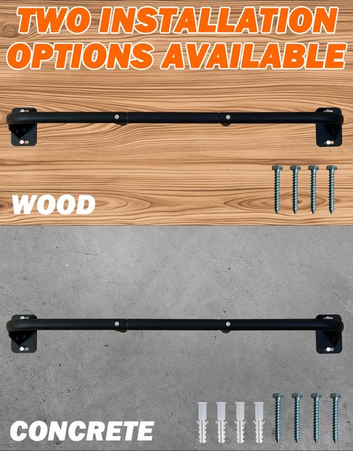 Fitarc Heavy Duty Wall Mount Pull Up Bar, Joist Mount Chin Up Bar for Doorway, Steel Construction, Home Gym Equipment