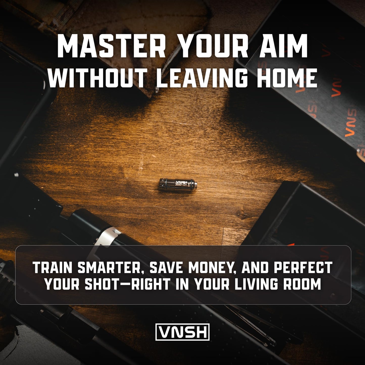 VNSH - Laser Strike Training System | Dry Fire Laser Training | Laser Training Cartridge | High Accuracy | Most Professional | 5 Yards to 100 Yards Range | Caliber Compatibility (.380 ACP)