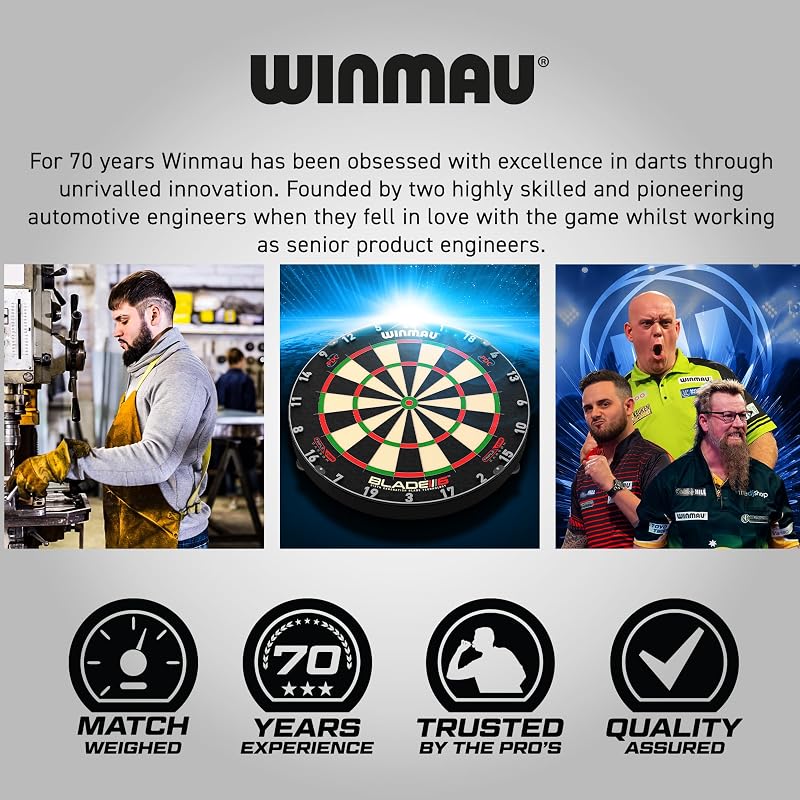 Darts Set - 22g Twin Barrel Golf Style with Flights, Shafts & Wallet – Dual Grip, MVG vs Wizard
