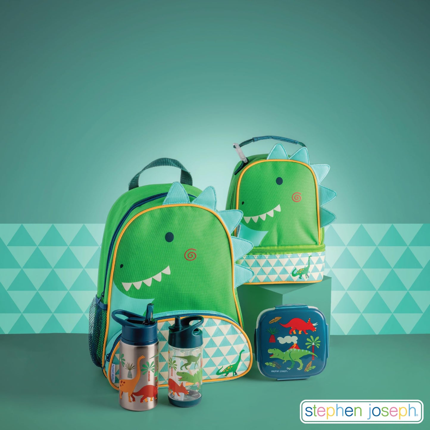 Stephen Joseph, Kids Flip Top Water Bottle, 10 oz Tritan BPA Free, Water Bottle for Girls & Boys, Back to School Flip Top Bottle, Construction