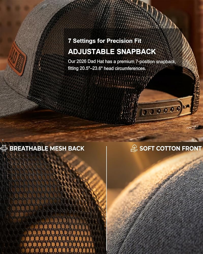 Dad 2026 Trucker Hat - First Time Dad Gift, Black (Variation of THIS listing)