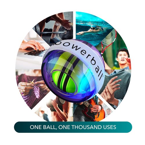 POWERBALL 280 Autostart Fusion Pro Hand Exercise Ball Unisex Adult, Purple