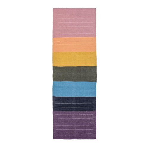 SILAK Herbal Organic Cotton Yoga Mat - Eco-Friendly Hand-Woven Non-Slip Rug - Thick & Comfortable (24”x72”x6mm) for Home Fitness & Yoga (Chakra Energy)
