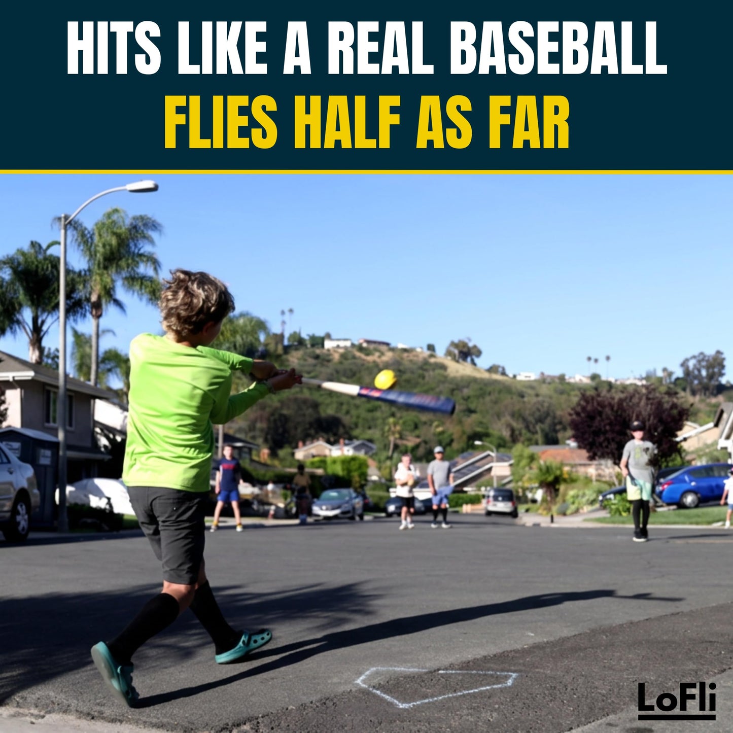 LoFli Practice Baseballs - Regulation Weight & Size, Reduced Flight - Safe Soft Training Balls for Backyard, Indoor & Small Space Use - Kids & Adults - 6 Balls