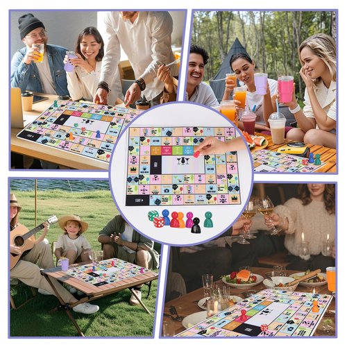 BOMBAXCEIBA Drinking Games for Adults Party-Drink Up Board Game-Drinking Games for Game Night for Christmas and Any Occasion, Age 21 Up21,Players 2-8
