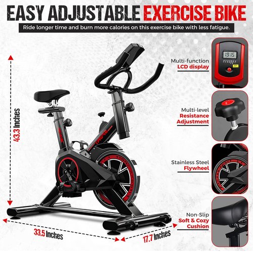 GYM Exercise Bike Light Weight Best Professional Commercial Home Aerobic Air Magnetic Spin Fitness Indoor Outdoor cheap Spinning Cycling Bike, Capacity 120kg, Healthy strong Body