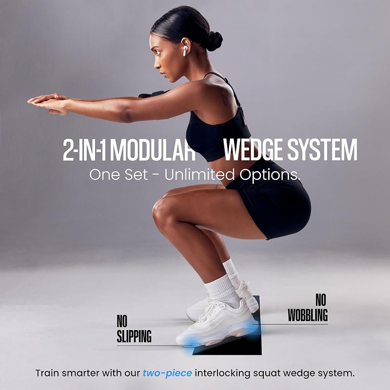 Squat Wedge Block – 2-in-1 Slant Board for Squats & Calf Raises, Lightweight EVA