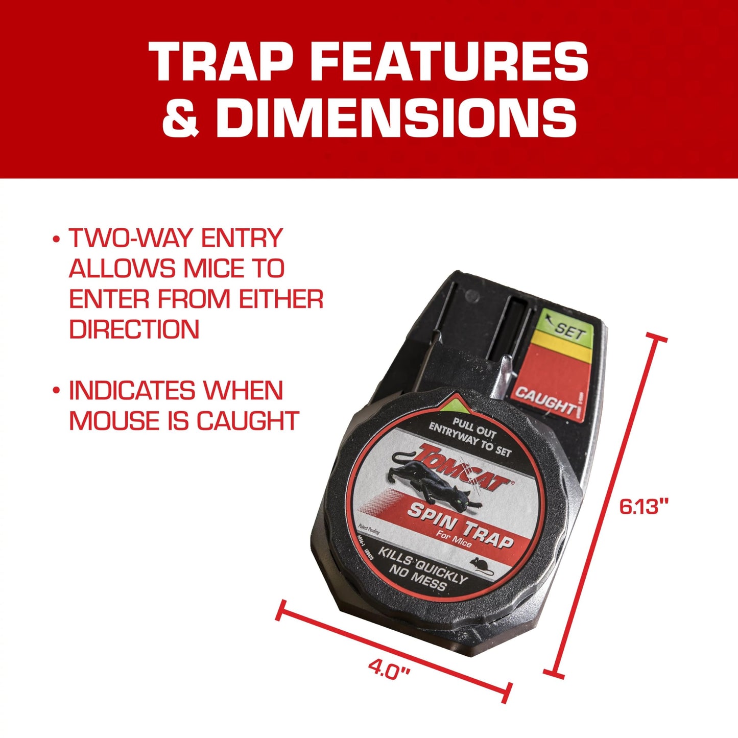 Tomcat Spin Trap for Mice, 2 Traps