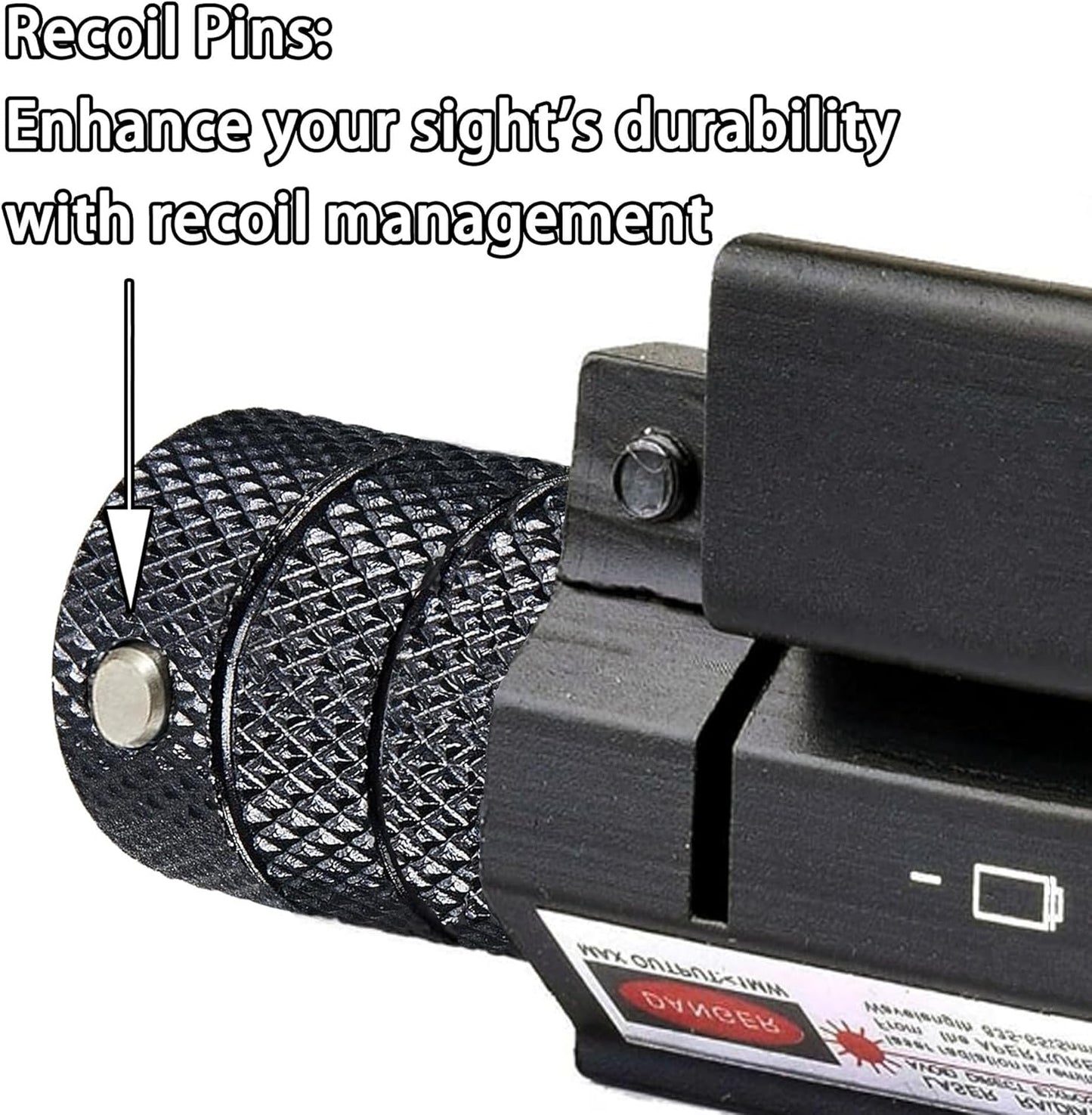 KASENTE Red Laser Beam Sight with 21mm Picatinny Weaver Rail Mount for Airsoft Gun Pistol Rifle