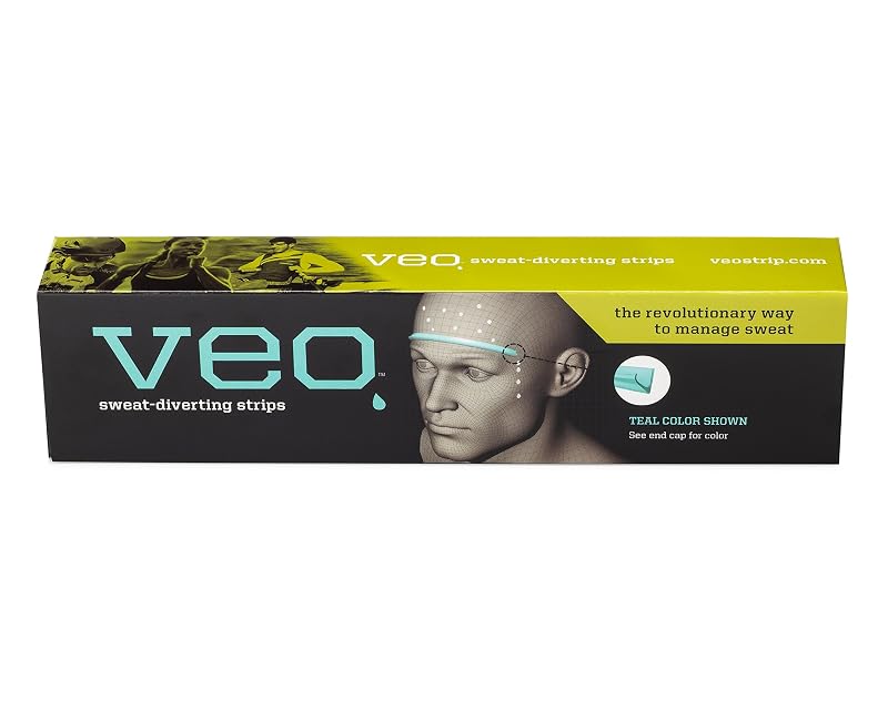 Veo Sweat-Diverting Strips (Clear, 30 Pack) – Adhesive Eye/Glasses Sweat Channeling