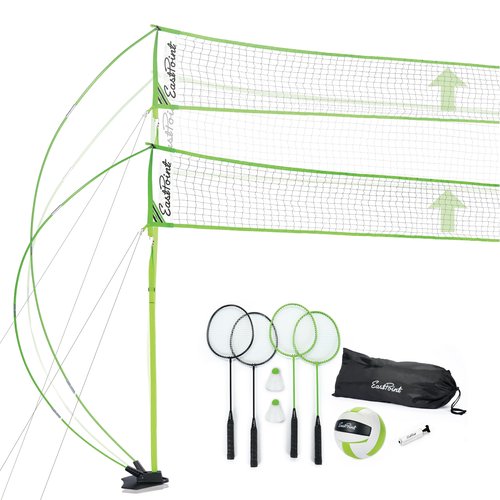 Easy Setup Volleyball Badminton Set