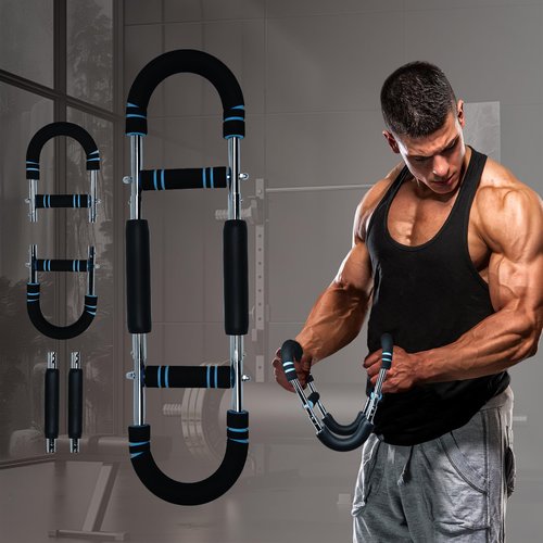 Hmnpkuc Twister Arm Trainer - 66-110Lbs Adjustable Upper Body Strength Training Equipment for Home/Gym, Chest & Arm Workout Equipment with Reinforced Steel Spring & Anti-Slip Handles for Men/Women