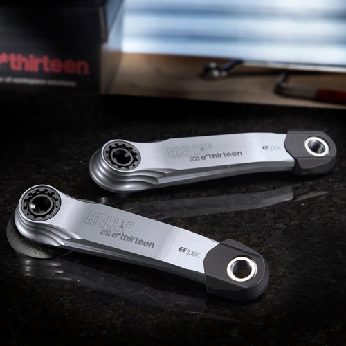 e*thirteen Helix Race Alloy e*spec Cranks Compatible with Bosch SX/Brose/TQ (155mm, Silver)