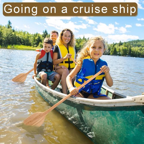 Silipull 2 Pcs Oar Wood Paddle 48 Inch Wooden Paddle Canoe Paddle Solid Pine Wood Paddle Handheld Wood Oar for Kayak Water Sport DIY Home Decoration Gifts Arts Craft Projects