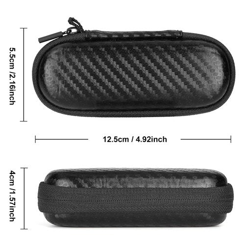 Glamgen Case for Kardiamobile EKG Monitor, Compatible with Kardia Mobile EKG Heart Monitor, Hard Travel Box for Alivecor Kardiamobile 6L & 6L Max, Pill Box and Carabiner Clip Included