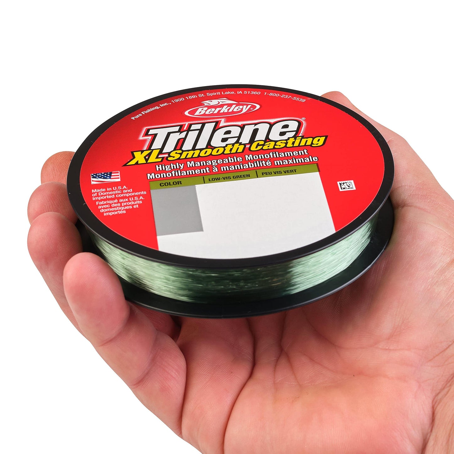 Berkley Trilene® XL®, Low-Vis Green, 14lb | 6.3kg, 300yd | 274m Monofilament Fishing Line, Suitable for Freshwater Environments