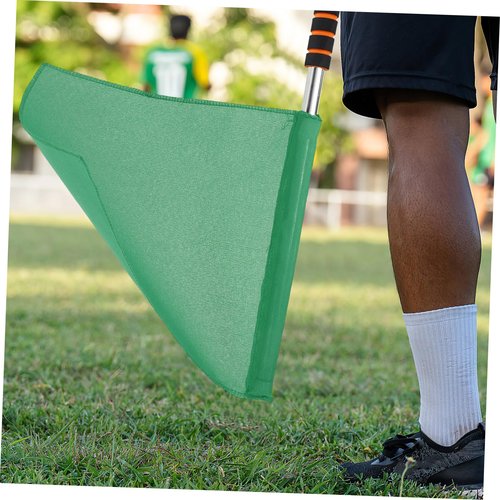Toddmomy Competition Referee Flags 4pcs Red Green Hand Flags Sports Race for Football Volleyball Rugby