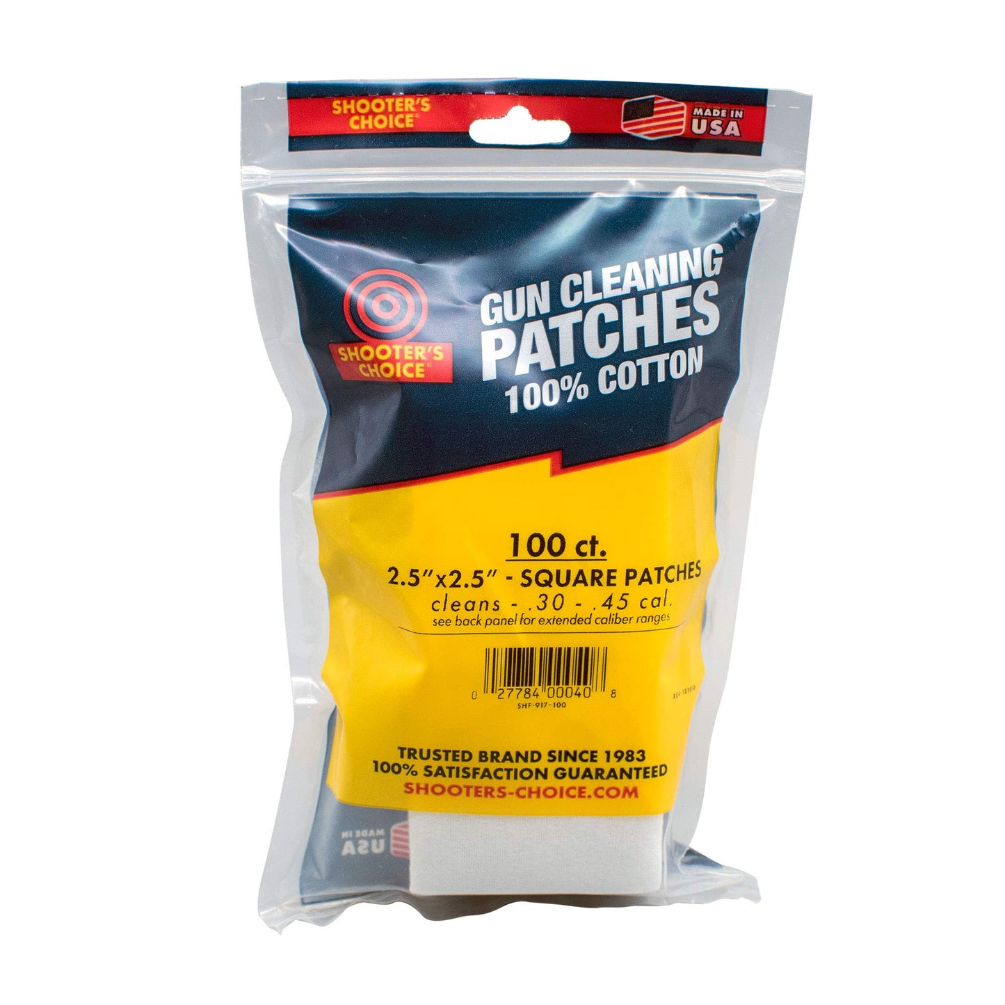 Shooter's Choice 2.5in Cleaning Patches (100)