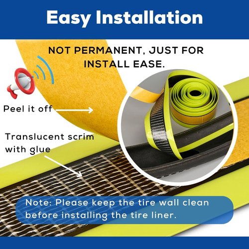 Corki Cycles Fat Bike Tire Liners Tube Flat Protector for 16?™â€?18?™â€?20?™â€?24?™â€?26?™â€?27.5?™â€?29?™â€?Bicycle Tire - Self-Adhesive 2-Pack 54mm