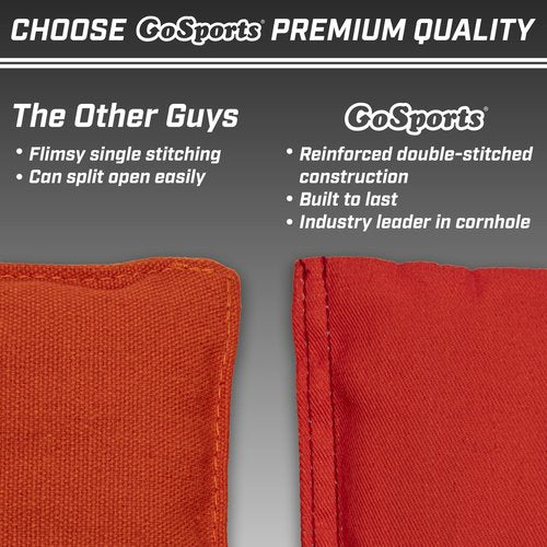 GoSports Cornhole Bean Bags Set of 4 - Regulation All Weather - Classic Yellow