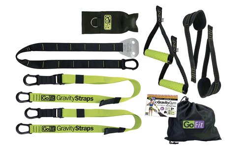 GoFit GoGravity Gym Ultimate Body Weight Trainer, Black (GF-GSN)