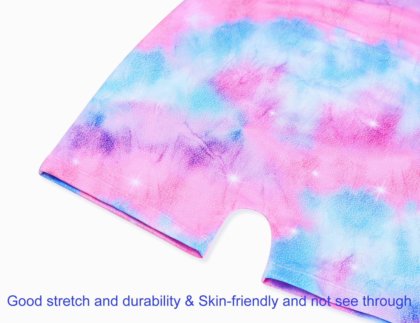 Domusgo Girls Leotards Size 5-6 Years Old Sparkle Multicolor Starry One Piece Durable Athletic Activewear