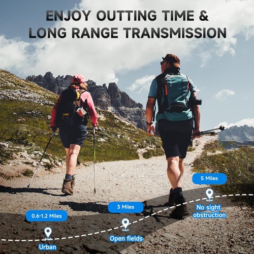 Rechargeable Walkie Talkies Long Range for Adults, Walky Talky VOX with 22 FRS Channels, 99 Privacy Codes Two Way Radio,1200mAh Li-ion Battery, for Camping Hiking Emergency (4 Pack Colorful)