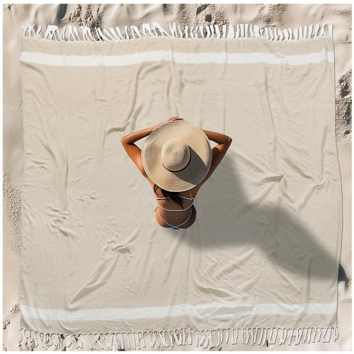Oversized Turkish Beach Towel Blanket XXL Cotton Sandproof Towels Boho Woven Extra Large Big Sand Free Giant Throw Thick Blankets Huge Quilt XL Picnic Camping Necessities Cloud For Adult Gifts Beige