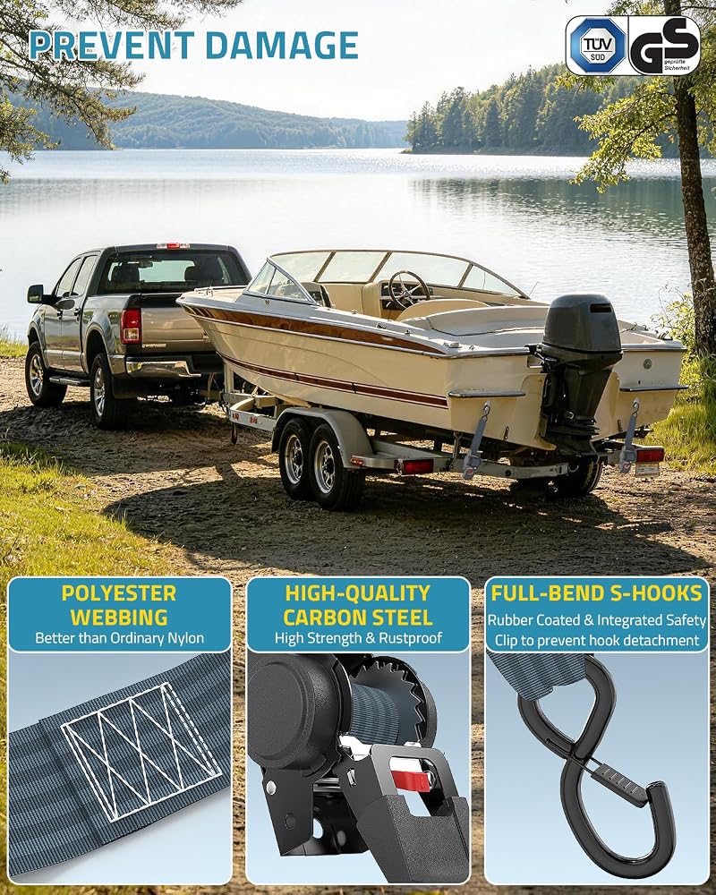 Retractable Ratchet Straps 2