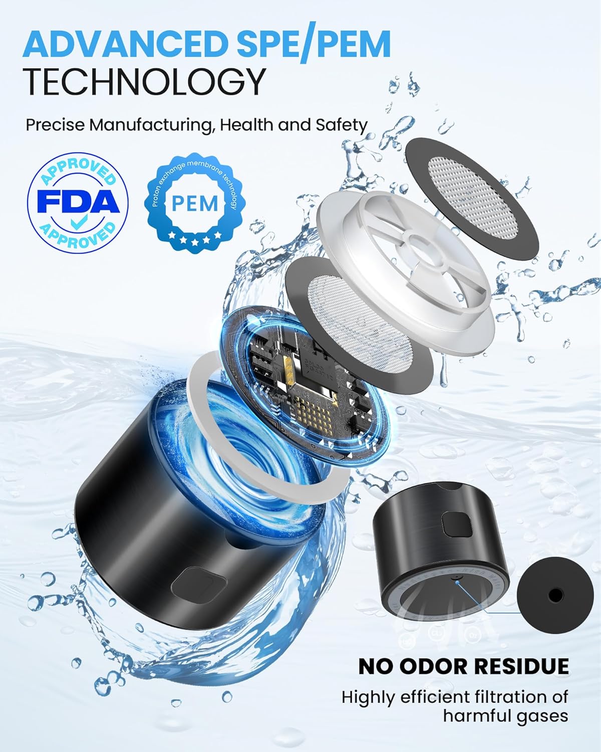 Hydrogen Water Bottle-2025 New Upgraded Hydrogen Water Generator with SPE/PEM Tech,16 OZ Portable Hydrogenated Rich Water Cup Hydro Machine,Health Gift for Home & Family
