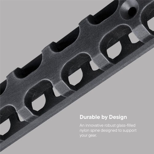 Steadyrack GearMate SteadySpine - Bike Accessories Storage for Garage and Home - Space Saver, Adaptable System - 28 bracket positions - Integrates with all bike racks.