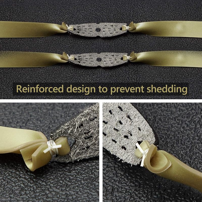 20 Pieces Slingshot Flat Rubber Bands 1 mm – 53 cm to 165 cm, Gold (Variation of THIS listing)