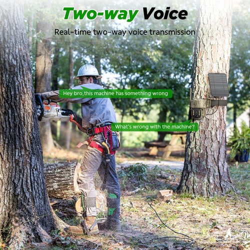 VOOPEAK Cellular Trail Camera- 4G LTE with Unlimited Data, 360° View HD Live Streaming Solar Panel Night Vision Motion Detection Two-Way Audio Game Camera for Hunting & Outdoor Security