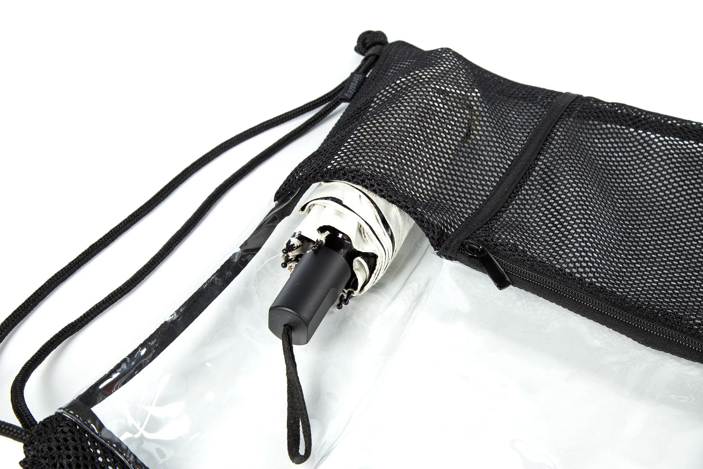 BORMELUN Clear Drawstring Backpack - Stadium Approved String Cinch Bag for Gym, Concerts, Clear Bag with Adjustable Straps Transparent