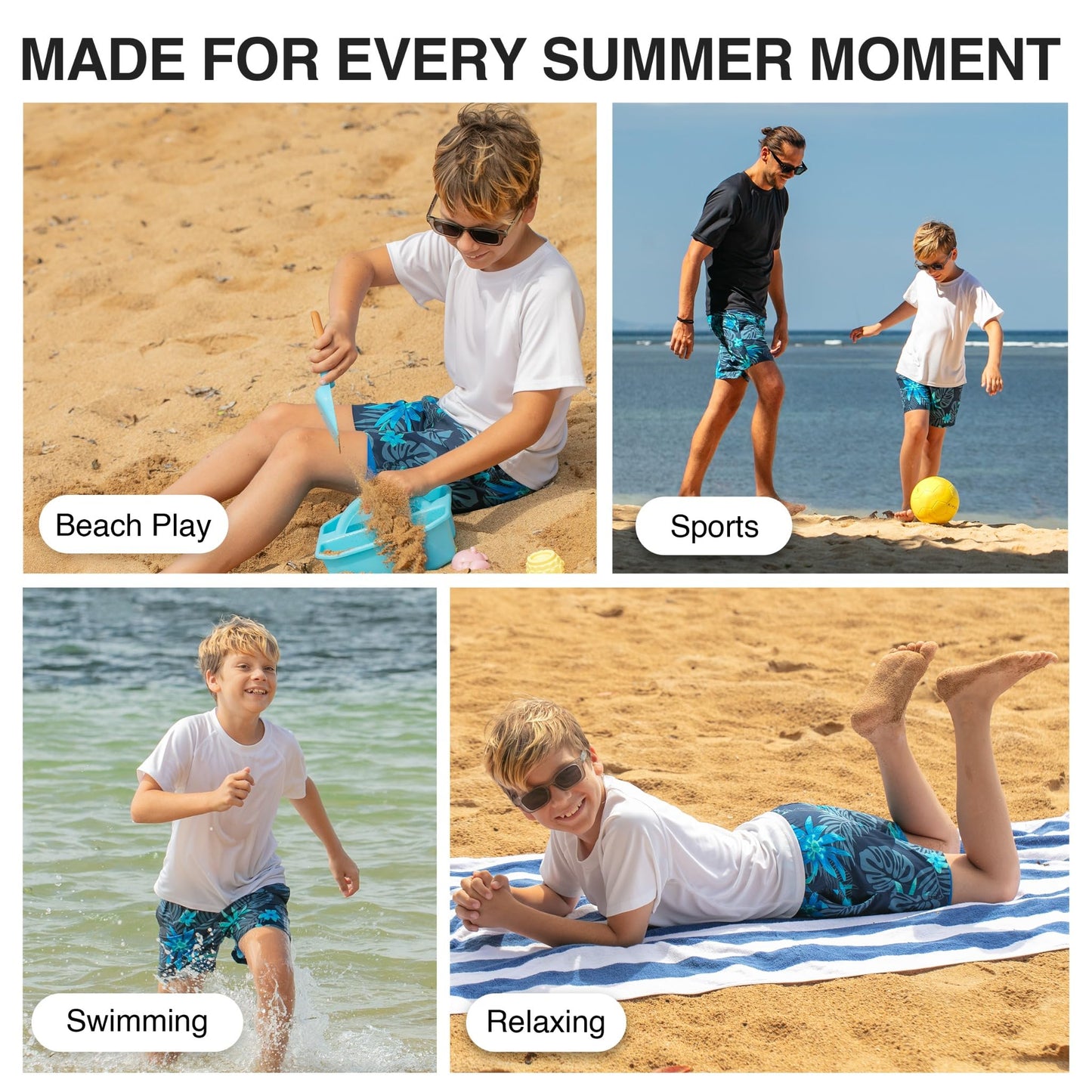Kanu Surf Boys Swim Trunks, Adventure Navy