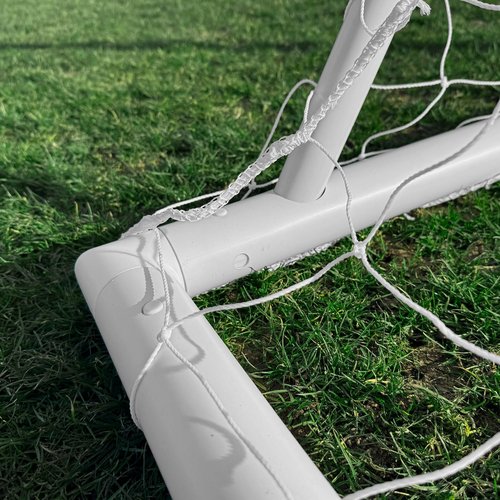 QUICKPLAY Q-Fold Soccer Goal | 30-Second Folding Design for Easy Setup | Portable & Weatherproof uPVC Soccer Goal for Backyard | Durable Post for Adults & Kids
