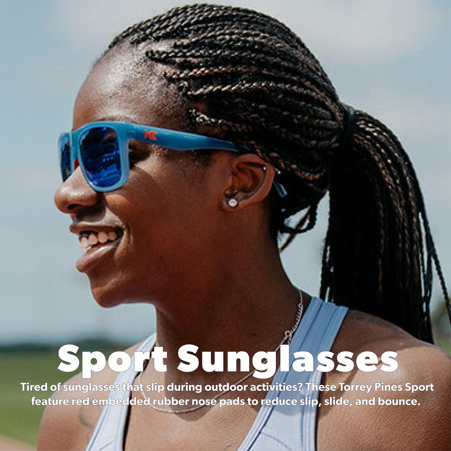 Knockaround Torrey Pines Sport Polarized Sunglasses for Men & Women - UV400 Protection - Running